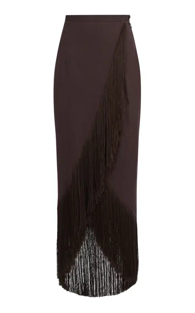 EL PAREO LINEN SKIRT CHOCOLATE EL PAREO LINEN SKIRT CHOCOLATE