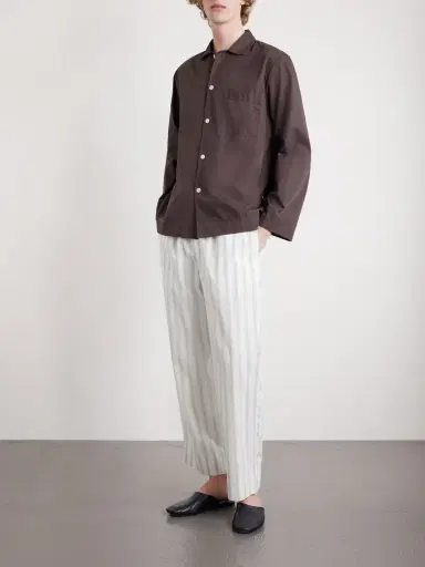 Tekla Straight-Leg Striped Organic Cotton-Poplin Pyjama Trousers - Men | Thumbnail 2 Tekla Straight-Leg Striped Organic Cotton-Poplin Pyjama Trousers - Men | Thumbnail 2