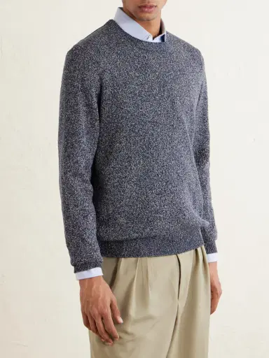 Inis Meáin Linen and Cotton-Blend Sweater - Men | Thumbnail 3 Inis Meáin Linen and Cotton-Blend Sweater - Men | Thumbnail 3
