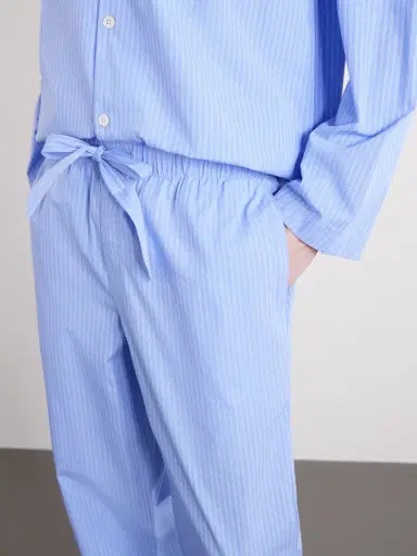 Tekla Striped Organic Cotton-Poplin Pyjamas - Men | Thumbnail 5 Tekla Striped Organic Cotton-Poplin Pyjamas - Men | Thumbnail 5