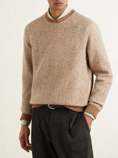 Inis Meáin Tonnta Linen, Cotton and Cashmere-Blend Sweater - Men | Thumbnail 3 Inis Meáin Tonnta Linen, Cotton and Cashmere-Blend Sweater - Men | Thumbnail 3