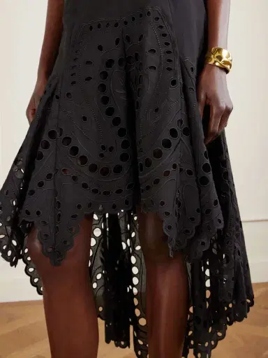 Charo Ruiz Finn Broderie Anglaise Cotton-blend Midi Skirt | Thumbnail 5 Charo Ruiz Finn Broderie Anglaise Cotton-blend Midi Skirt | Thumbnail 5