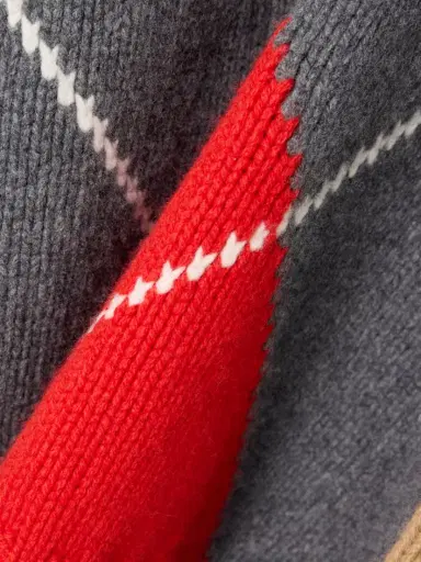 JW Anderson + Pringle Argyle Wool Turtleneck Sweater | Thumbnail 4 JW Anderson + Pringle Argyle Wool Turtleneck Sweater | Thumbnail 4
