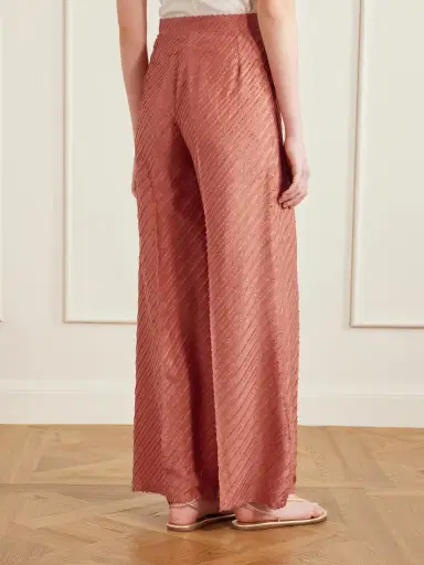 Giuliva Heritage Amanda Fringed Silk Wide-leg Pants | Thumbnail 4 Giuliva Heritage Amanda Fringed Silk Wide-leg Pants | Thumbnail 4