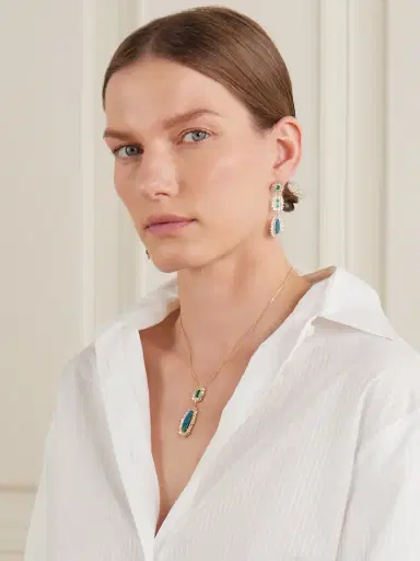 Suzanne Kalan 18-karat Gold Multi-stone Necklace | Thumbnail 2 Suzanne Kalan 18-karat Gold Multi-stone Necklace | Thumbnail 2