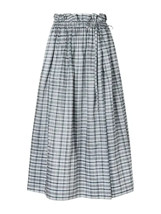 Checked Silk-blend Midi Skirt Checked Silk-blend Midi Skirt