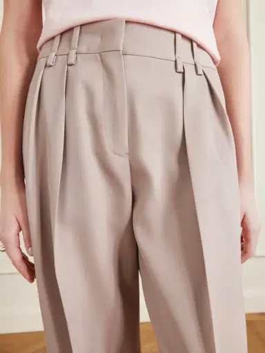 Jil Sander Pleated Wool-twill Straight-leg Pants | Thumbnail 4 Jil Sander Pleated Wool-twill Straight-leg Pants | Thumbnail 4