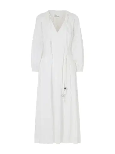 Lisa Marie Fernandez Poet Embellished Belted Cotton-voile Midi Dress | Thumbnail 1 Lisa Marie Fernandez Poet Embellished Belted Cotton-voile Midi Dress | Thumbnail 1