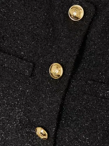 Blazé Milano Shamo Embellished Metallic Woven Jacket | Thumbnail 4 Blazé Milano Shamo Embellished Metallic Woven Jacket | Thumbnail 4