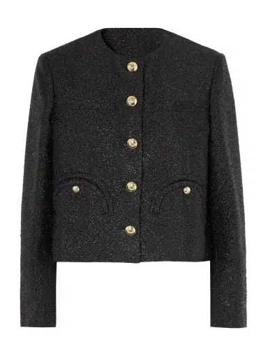 Blazé Milano Shamo Embellished Metallic Woven Jacket | Thumbnail 1 Blazé Milano Shamo Embellished Metallic Woven Jacket | Thumbnail 1