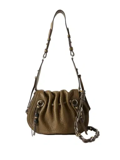 Isabel Marant Bolton Embellished Tasseled Textured-leather Shoulder Bag | Thumbnail 1 Isabel Marant Bolton Embellished Tasseled Textured-leather Shoulder Bag | Thumbnail 1