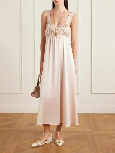 Chloé Silk-satin Maxi Dress | Thumbnail 2 Chloé Silk-satin Maxi Dress | Thumbnail 2