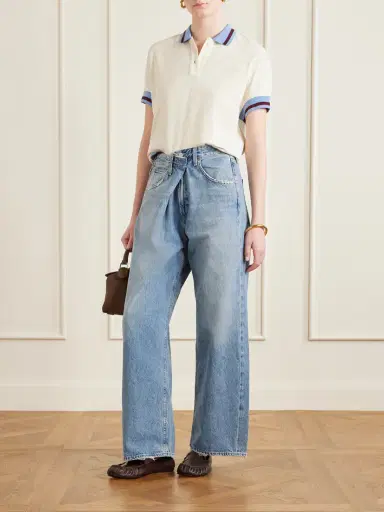 Marni Embroidered Striped Cotton-piqué Polo Shirt | Thumbnail 2 Marni Embroidered Striped Cotton-piqué Polo Shirt | Thumbnail 2