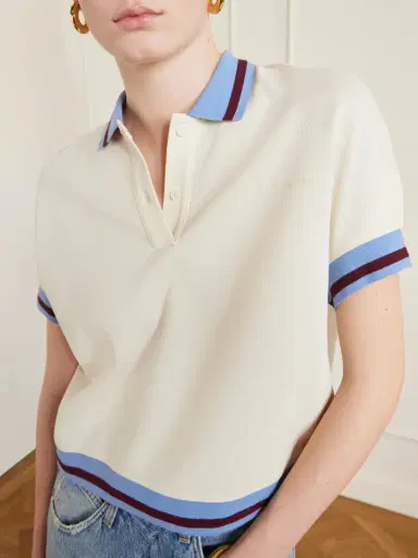 Marni Embroidered Striped Cotton-piqué Polo Shirt | Thumbnail 5 Marni Embroidered Striped Cotton-piqué Polo Shirt | Thumbnail 5