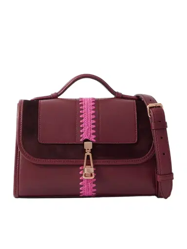 Gabriela Hearst Leonora Small Crochet And Suede-trimmed Leather Shoulder Bag | Thumbnail 1 Gabriela Hearst Leonora Small Crochet And Suede-trimmed Leather Shoulder Bag | Thumbnail 1