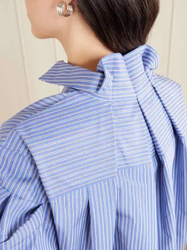 Sacai Striped Cotton-blend Poplin Shirt | Thumbnail 4 Sacai Striped Cotton-blend Poplin Shirt | Thumbnail 4