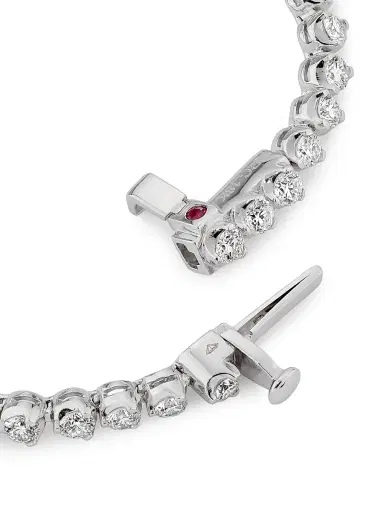 Roberto Coin Women's 18K Yellow Gold & 5.10 TCW Diamond Tennis Necklace - White Gold | Thumbnail 3 Roberto Coin Women's 18K Yellow Gold & 5.10 TCW Diamond Tennis Necklace - White Gold | Thumbnail 3