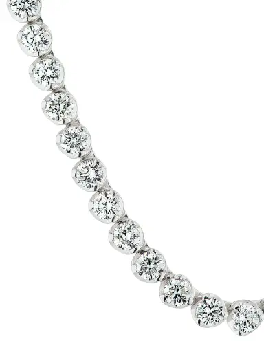 Roberto Coin Women's 18K Yellow Gold & 5.10 TCW Diamond Tennis Necklace - White Gold | Thumbnail 4 Roberto Coin Women's 18K Yellow Gold & 5.10 TCW Diamond Tennis Necklace - White Gold | Thumbnail 4