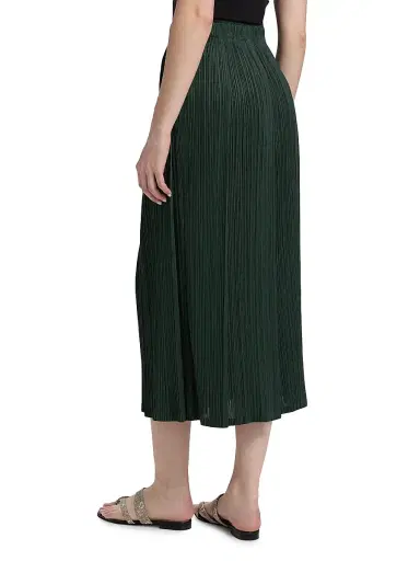 Pleats Please Issey Miyake Women's Monthly Colors: December Midi-Skirt - Forest Green | Thumbnail 5 Pleats Please Issey Miyake Women's Monthly Colors: December Midi-Skirt - Forest Green | Thumbnail 5