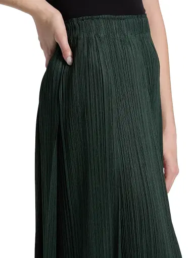 Pleats Please Issey Miyake Women's Monthly Colors: December Midi-Skirt - Forest Green | Thumbnail 6 Pleats Please Issey Miyake Women's Monthly Colors: December Midi-Skirt - Forest Green | Thumbnail 6