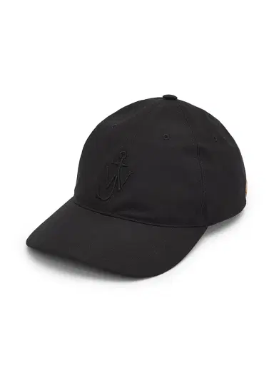 JW Anderson Men's Embroidered Anchor Baseball Cap - Black | Thumbnail 1 JW Anderson Men's Embroidered Anchor Baseball Cap - Black | Thumbnail 1