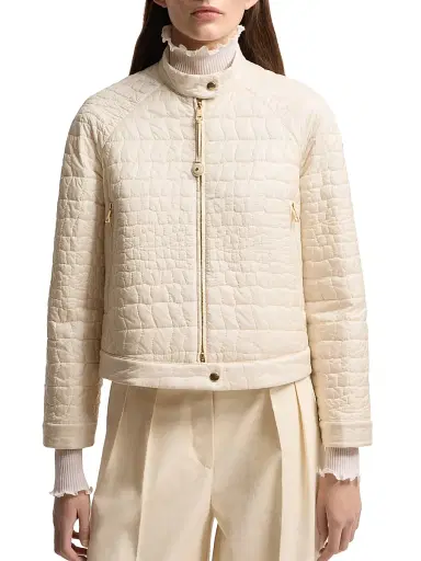 Moncler Women's Aubrieta Puffer Jacket - Light Beige | Thumbnail 2 Moncler Women's Aubrieta Puffer Jacket - Light Beige | Thumbnail 2