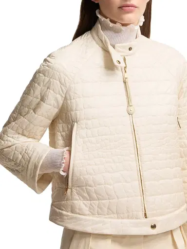 Moncler Women's Aubrieta Puffer Jacket - Light Beige | Thumbnail 4 Moncler Women's Aubrieta Puffer Jacket - Light Beige | Thumbnail 4