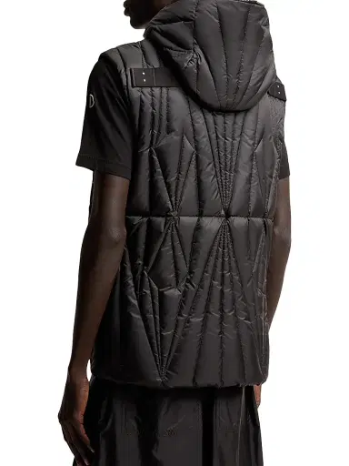 Moncler Men's + Rick Owens Geocamo Ziplock Puffer Vest - Black - Size XL | Thumbnail 3 Moncler Men's + Rick Owens Geocamo Ziplock Puffer Vest - Black - Size XL | Thumbnail 3