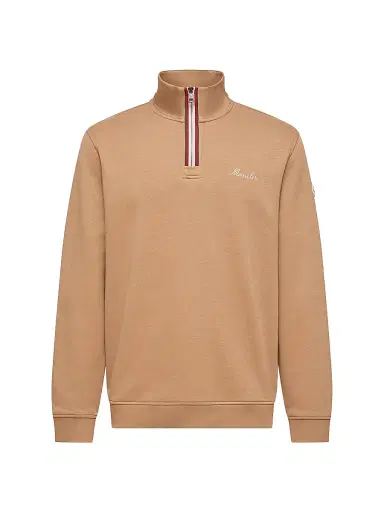 Moncler Men's Turtleneck Sweatshirt - Camel Beige | Thumbnail 1 Moncler Men's Turtleneck Sweatshirt - Camel Beige | Thumbnail 1