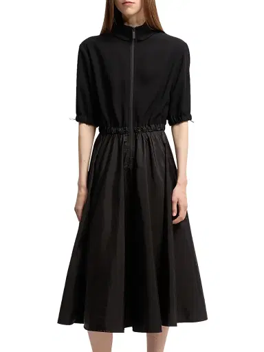 Moncler Women's Midi Dress - Black - Size 10 | Thumbnail 2 Moncler Women's Midi Dress - Black - Size 10 | Thumbnail 2