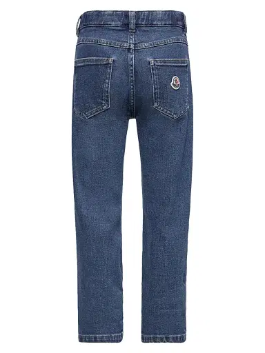 Moncler Little Boy's and Boy's Jeans in Stretch Cotton | Thumbnail 2 Moncler Little Boy's and Boy's Jeans in Stretch Cotton | Thumbnail 2