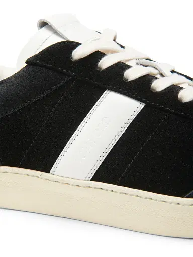 Tom Ford Men's Blake Leather Low-Top Sneakers - Black Cream - Size 14 | Thumbnail 5 Tom Ford Men's Blake Leather Low-Top Sneakers - Black Cream - Size 14 | Thumbnail 5