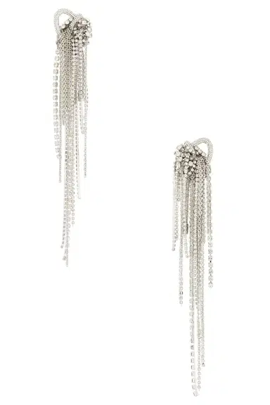 AREA Long Messy Chain Earrings | Thumbnail 1 AREA Long Messy Chain Earrings | Thumbnail 1