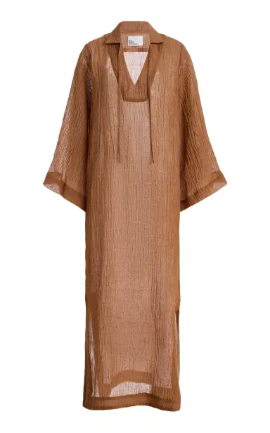 Lisa Marie Fernandez Linen-Blend Gauze Tunic Caftan | Thumbnail 1 Lisa Marie Fernandez Linen-Blend Gauze Tunic Caftan | Thumbnail 1