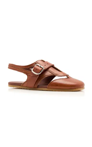 Dries Van Noten Leather Slingback Flats | Thumbnail 4 Dries Van Noten Leather Slingback Flats | Thumbnail 4