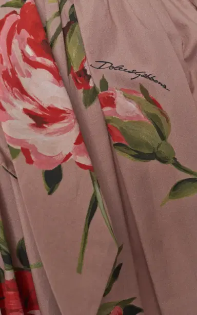 Dolce & Gabbana Bouquet-Print Cotton Midi Dress | Thumbnail 5 Dolce & Gabbana Bouquet-Print Cotton Midi Dress | Thumbnail 5