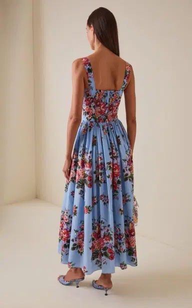 Dolce & Gabbana Floral-Print Cotton Maxi Dress | Thumbnail 4 Dolce & Gabbana Floral-Print Cotton Maxi Dress | Thumbnail 4