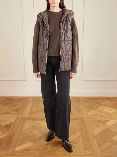 Rick Owens + Moncler Hooded Appliquéd Quilted Shell Down Gilet | Thumbnail 7 Rick Owens + Moncler Hooded Appliquéd Quilted Shell Down Gilet | Thumbnail 7