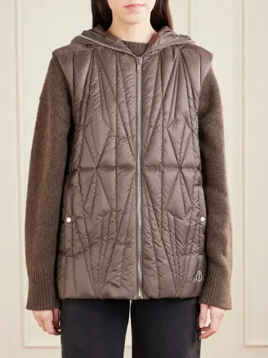 Rick Owens + Moncler Hooded Appliquéd Quilted Shell Down Gilet | Thumbnail 8 Rick Owens + Moncler Hooded Appliquéd Quilted Shell Down Gilet | Thumbnail 8