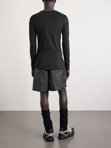 Rick Owens Moncler Slim-Fit Logo-Appliquéd Cotton-Jersey T-Shirt - Men | Thumbnail 3 Rick Owens Moncler Slim-Fit Logo-Appliquéd Cotton-Jersey T-Shirt - Men | Thumbnail 3