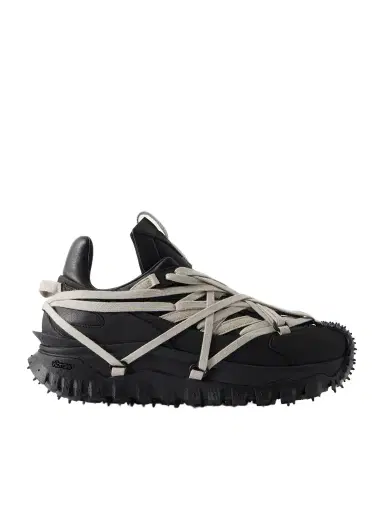 Rick Owens + Moncler Trailgrip Megalace® Leather And Rubber Sneakers | Thumbnail 1 Rick Owens + Moncler Trailgrip Megalace® Leather And Rubber Sneakers | Thumbnail 1