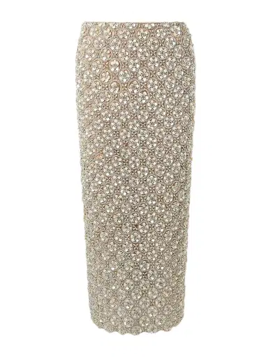 Oscar de la Renta Embellished Tulle Midi Skirt | Thumbnail 1 Oscar de la Renta Embellished Tulle Midi Skirt | Thumbnail 1