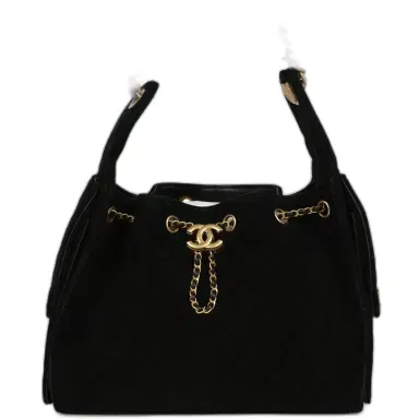 Chanel Chanel Small 25 Hobo Bag Black Suede Antique Gold Hardware | Thumbnail 1 Chanel Chanel Small 25 Hobo Bag Black Suede Antique Gold Hardware | Thumbnail 1
