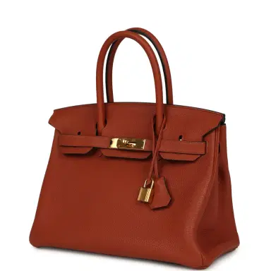 HERMÈS Pre-owned Hermes Birkin 30 Cuivre Togo Gold Hardware | Thumbnail 5 HERMÈS Pre-owned Hermes Birkin 30 Cuivre Togo Gold Hardware | Thumbnail 5