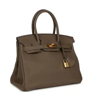 HERMÈS Pre-owned Hermes Birkin 30 Taupe Grey Togo Gold Hardware | Thumbnail 2 HERMÈS Pre-owned Hermes Birkin 30 Taupe Grey Togo Gold Hardware | Thumbnail 2