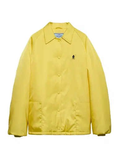 Prada Women's Re-Nylon Blouson Jacket - Yellow | Thumbnail 1 Prada Women's Re-Nylon Blouson Jacket - Yellow | Thumbnail 1