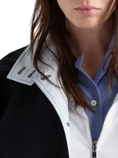 Prada Women's Fil-à-Fil Shirt - Blue | Thumbnail 4 Prada Women's Fil-à-Fil Shirt - Blue | Thumbnail 4