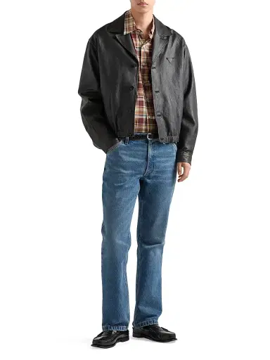 Prada Men's Nappa Leather Jacket - Black - Size 46 | Thumbnail 6 Prada Men's Nappa Leather Jacket - Black - Size 46 | Thumbnail 6