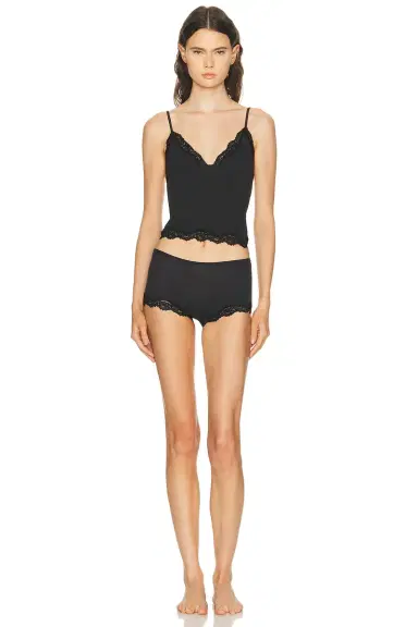 Skims Fits Everybody Lace Triangle Cami & Boyshort Set | Thumbnail 1 Skims Fits Everybody Lace Triangle Cami & Boyshort Set | Thumbnail 1