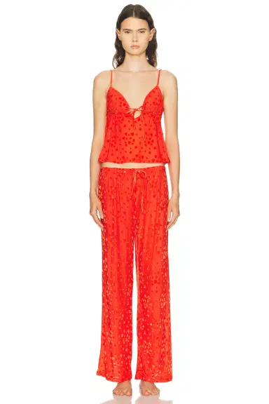Skims Sheer Velvet Burnout Cami & Pant Set | Thumbnail 1 Skims Sheer Velvet Burnout Cami & Pant Set | Thumbnail 1
